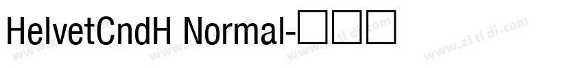 HelvetCndH Normal字体转换